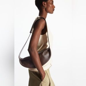 NWOT Dark Brown Leather Crossbody Body